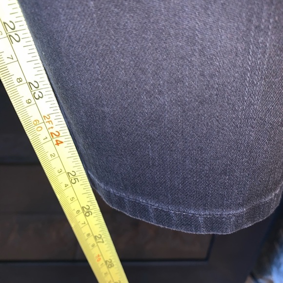 Soft Surroundings Stretch Gray Denim Pull On Cropped Jeans Size M Petite - Picture 5 of 6